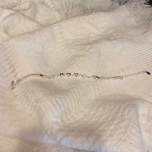Heart Bracelet Sterling Silver 925 Three heart bracelet NWOT